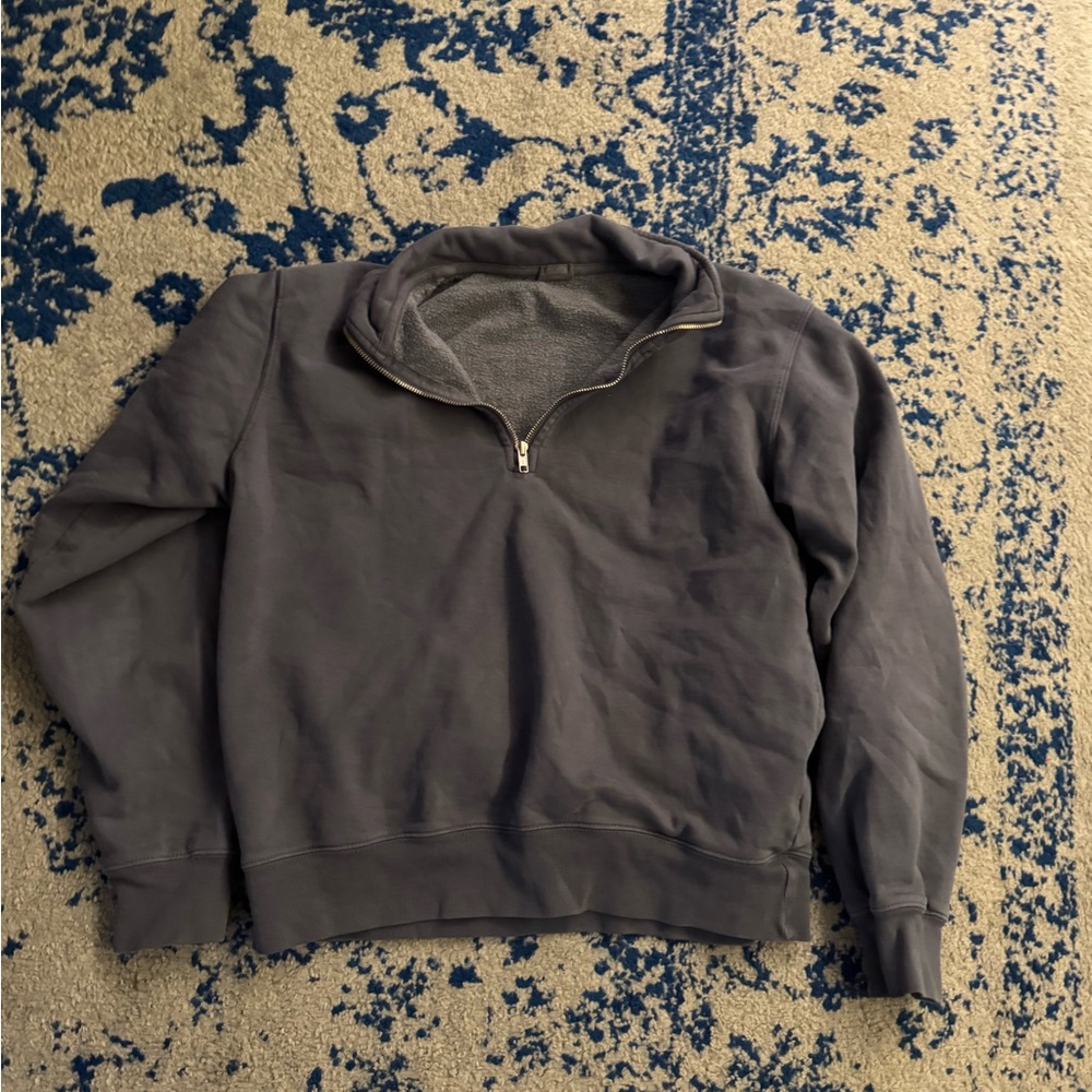 Brandy Melville Gray Quarter Zip